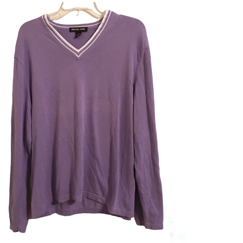 Michael Kors V Neck Long Sleeve light Sweater